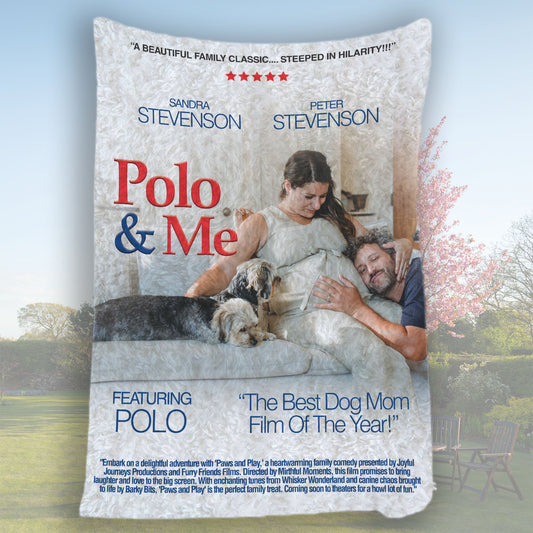 Dog family "Film Poster" Blanket - Custom print photo / text