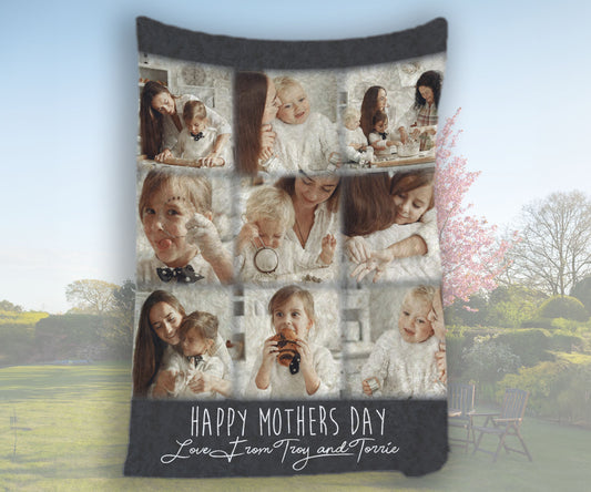 For her - Mothers Day / Valentines / Anniversary Blanket - Custom print photo / text